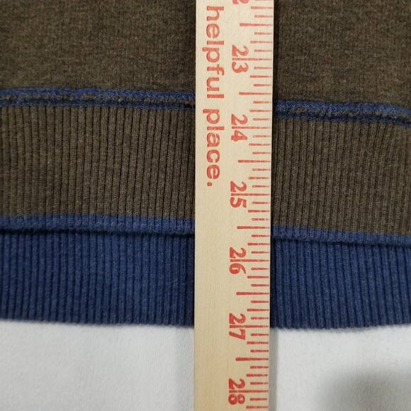 Tommy Bahama Size Large Flipshore Half Zip Reversible Sweatshirt Cobalt Blue - Picture 9 of 10